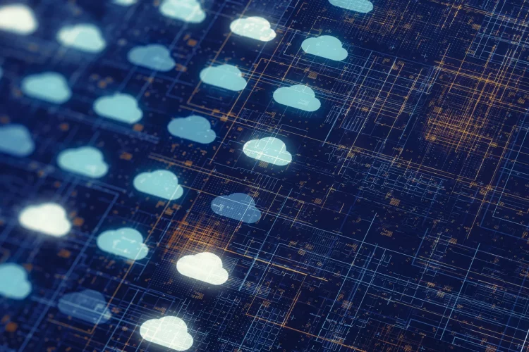 Muster einer Internetcloud