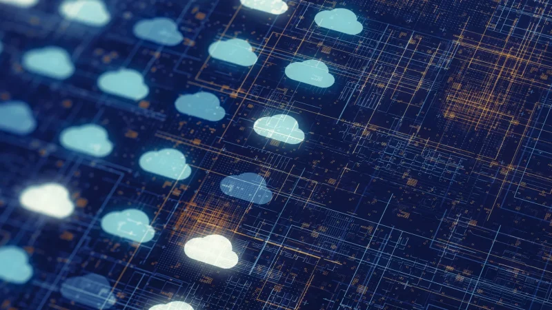 Muster einer Internetcloud