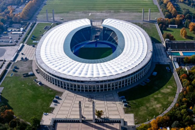 Das Olympia Stadion des Vereins Hertha BSC Berlin