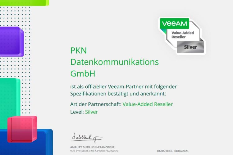 Veeam-Zertifikat