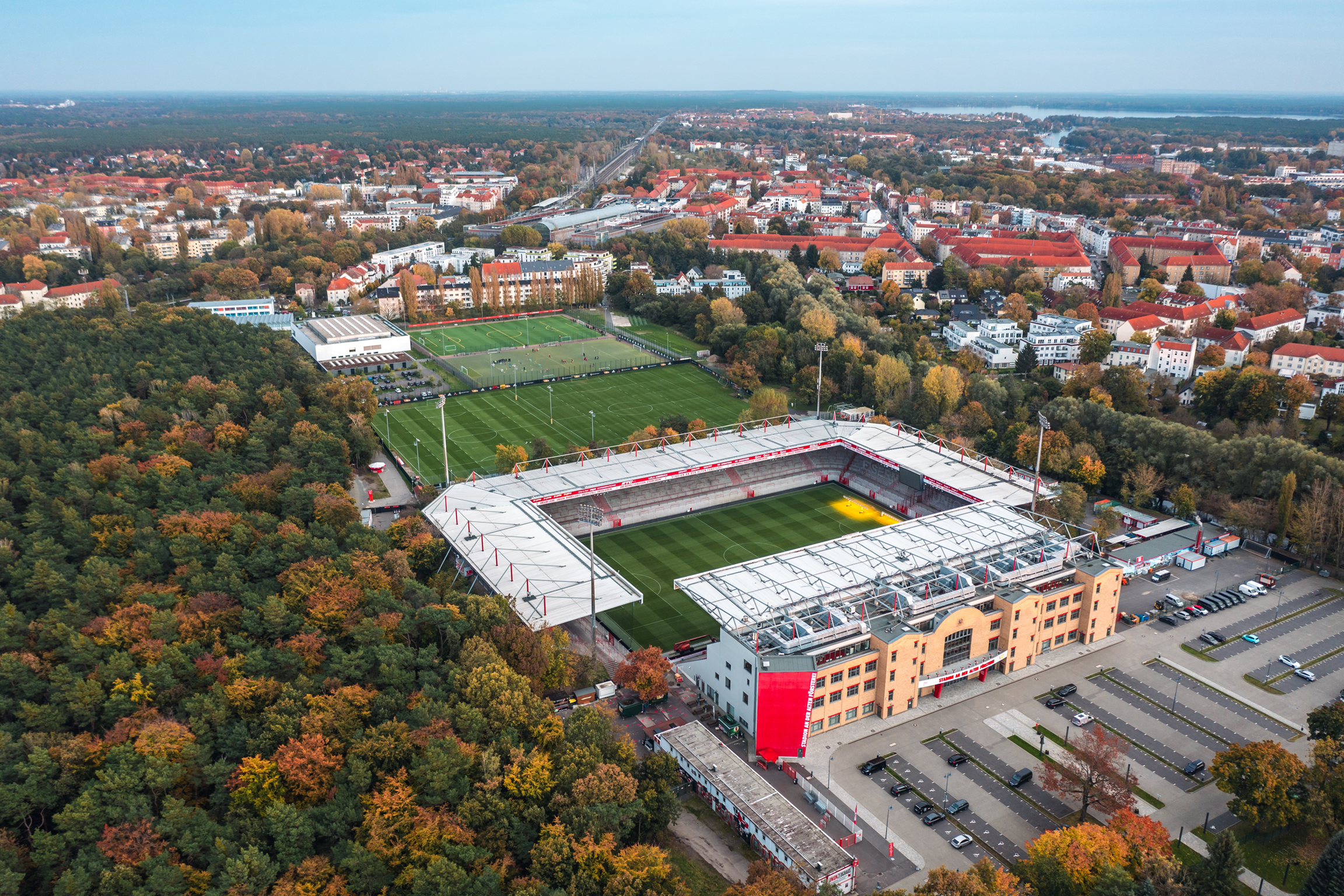 Das Stadion an der alten Försterei des Fussbalvereins 1. FC Union Berlin